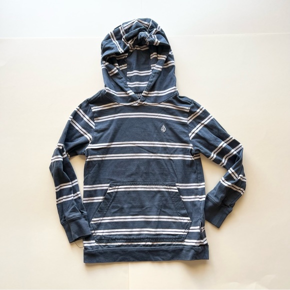 Volcom Other - Boys (6?) Volcom striped hooded shirt